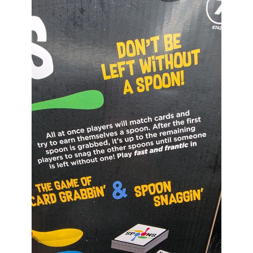 Giant Spoons Card Game For Ages 7+  Includes 7 Spoons & 54 Cards  PlayMonster Ga